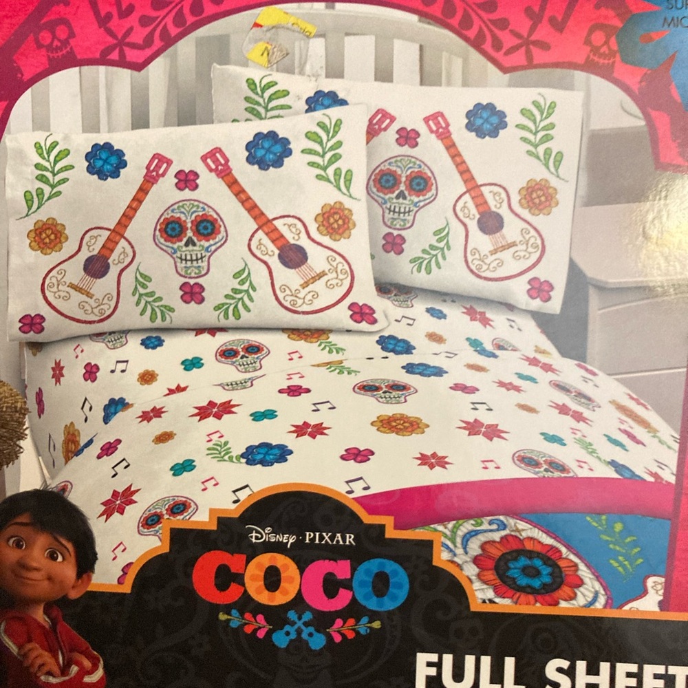 Coco Full Sheet Set - Multicolor - Picture 3 of 4